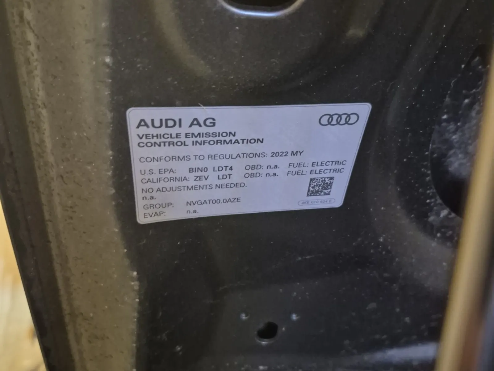 Emission Sticker Photo