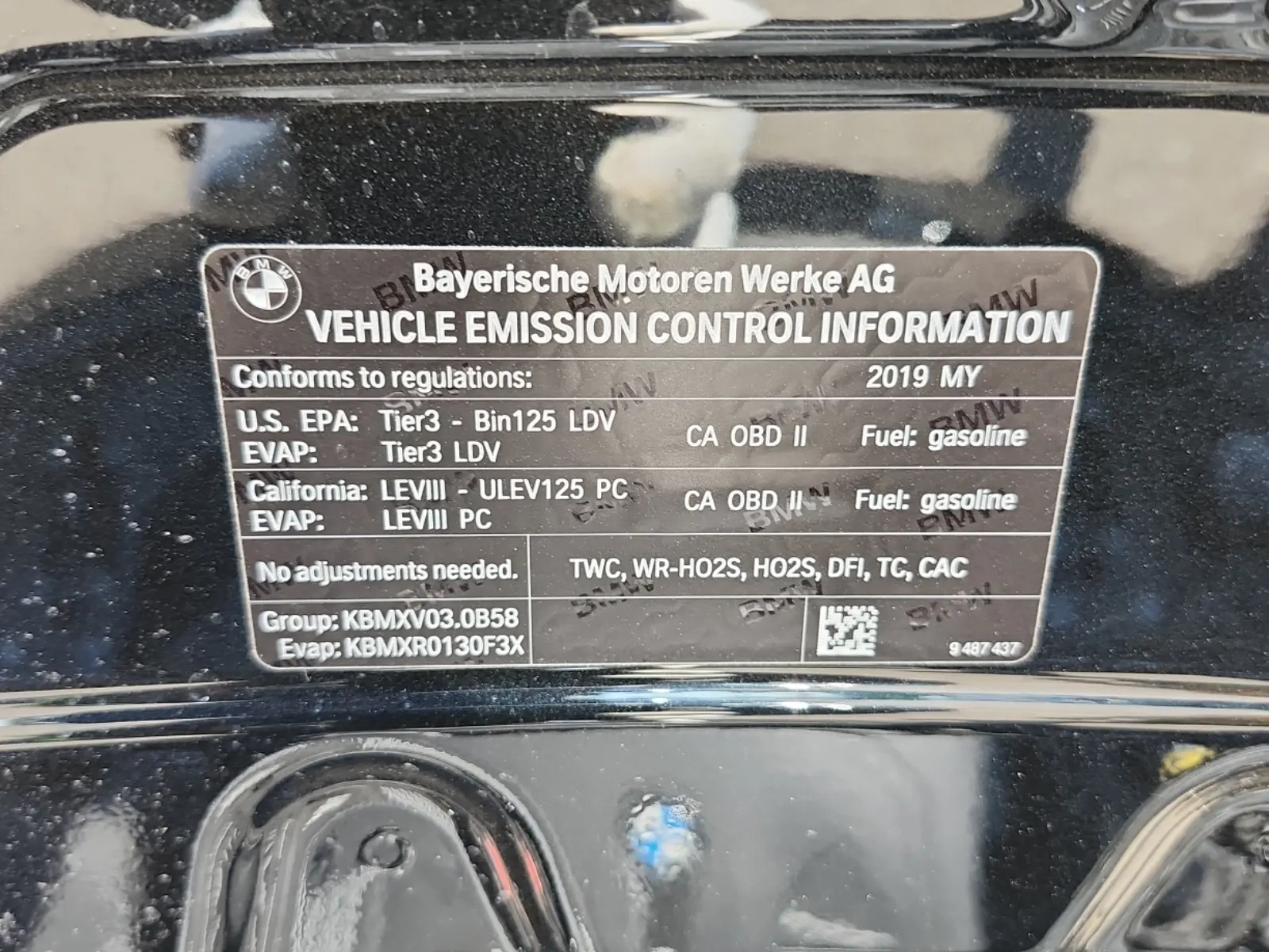 Emission Sticker Photo