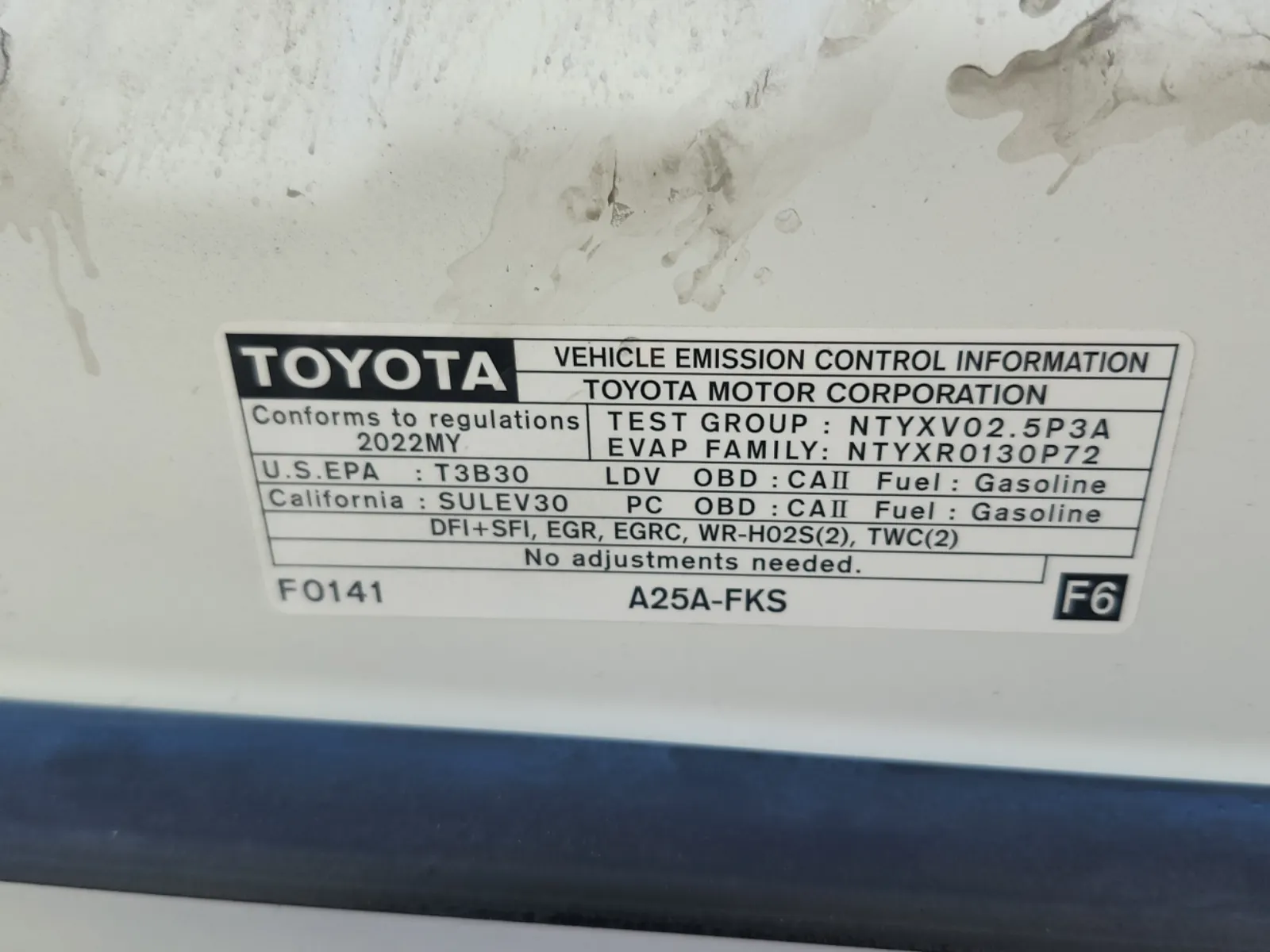Emission Sticker Photo