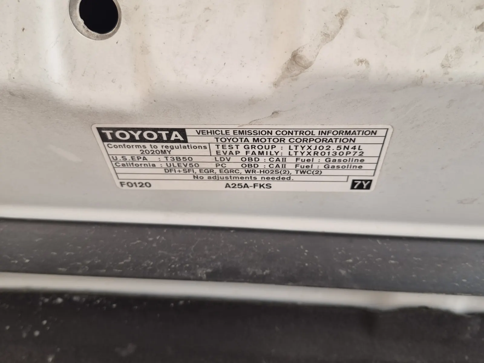 Emission Sticker Photo