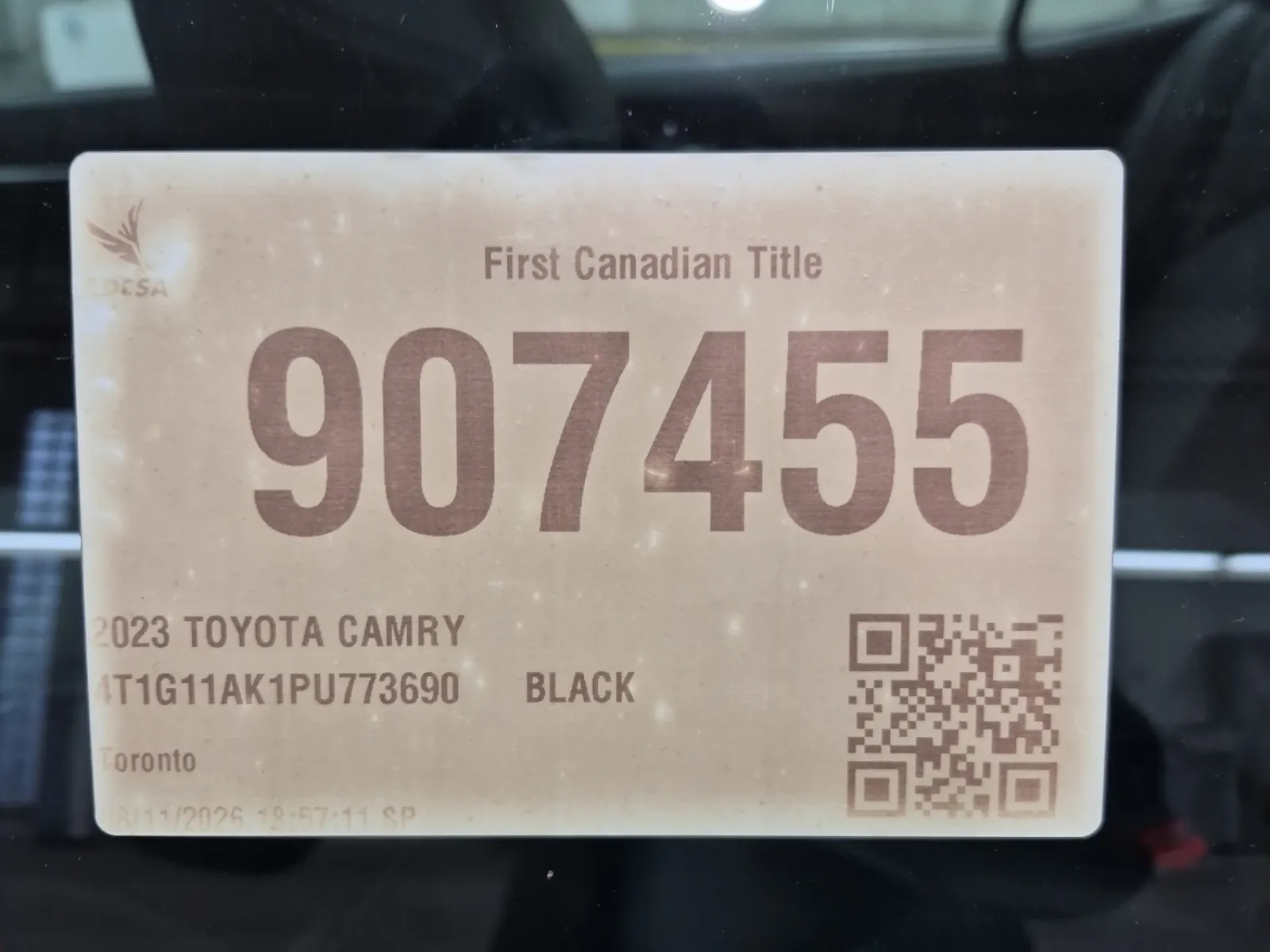 Inventory Label Photo