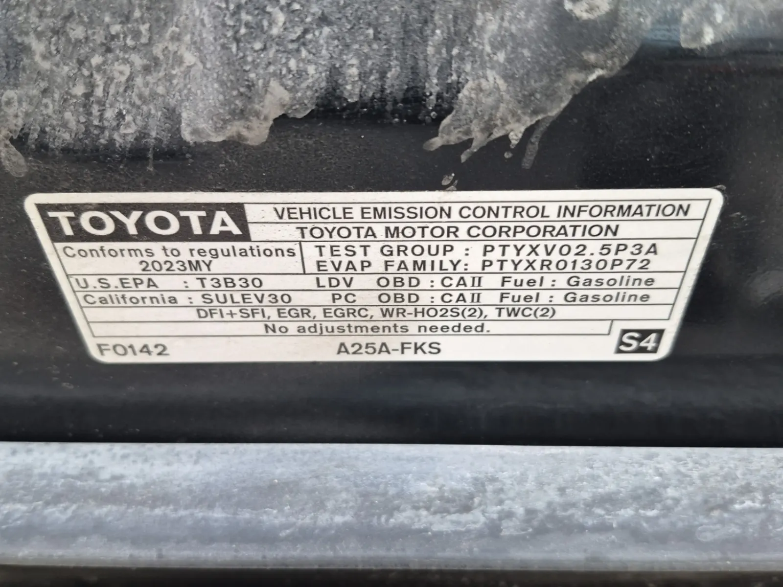 Emission Sticker Photo