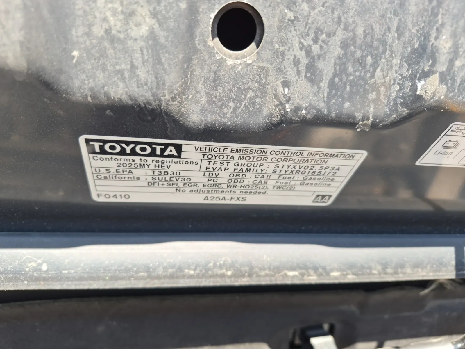 Emission Sticker Photo