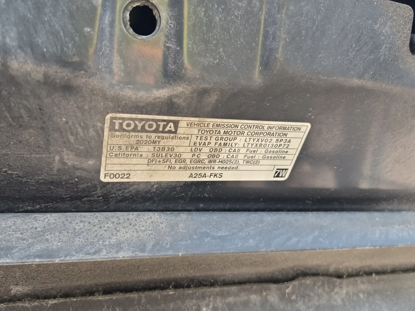Emission Sticker Photo