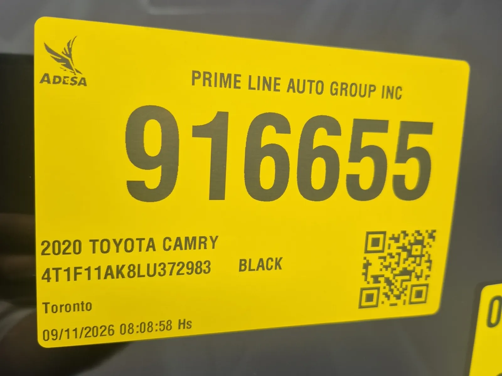 Inventory Label Photo