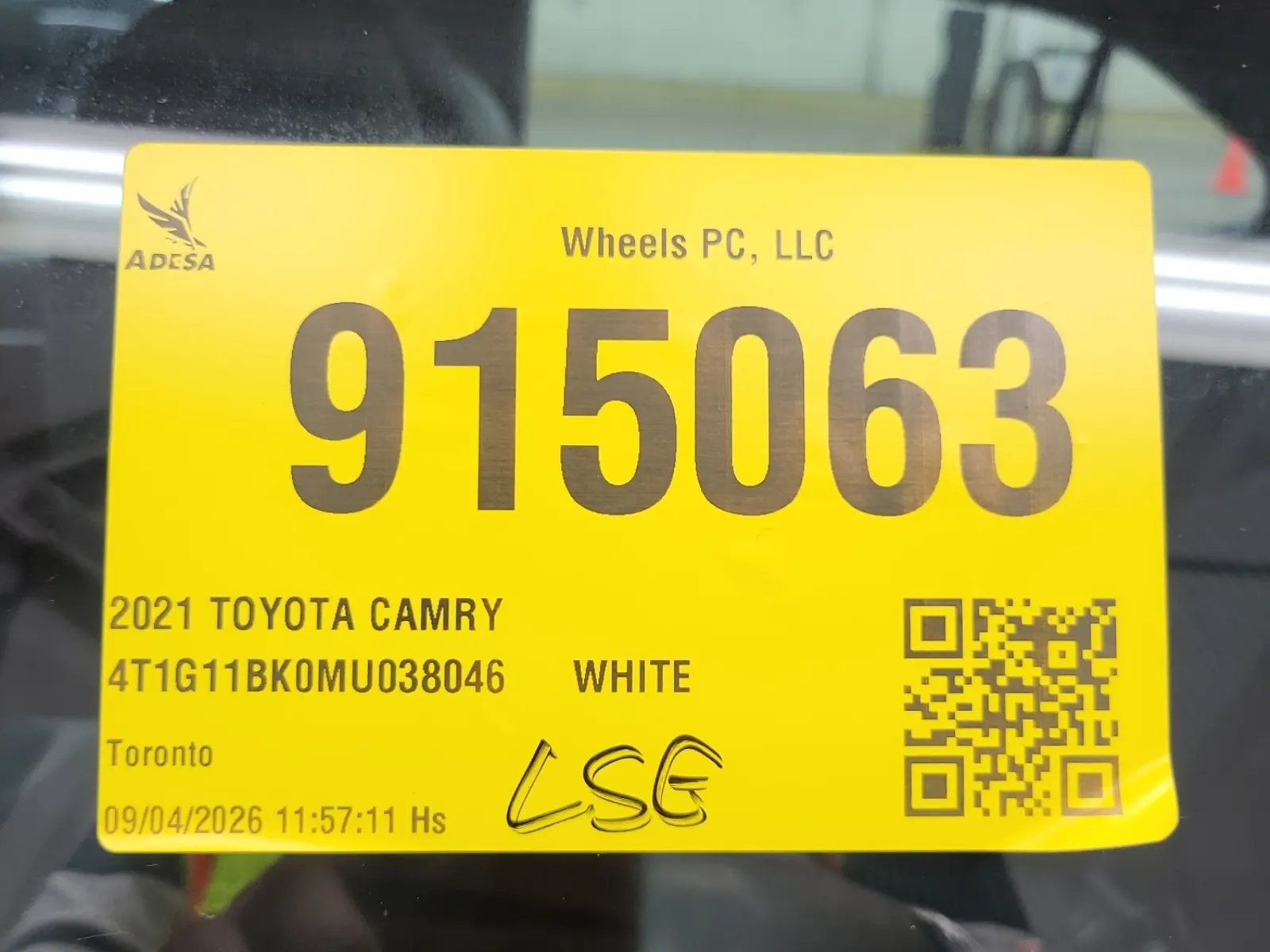 Inventory Label Photo