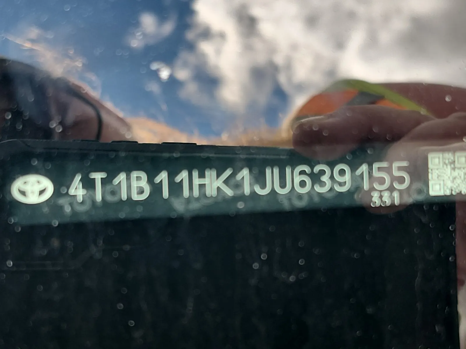 Dash VIN Plate Photo