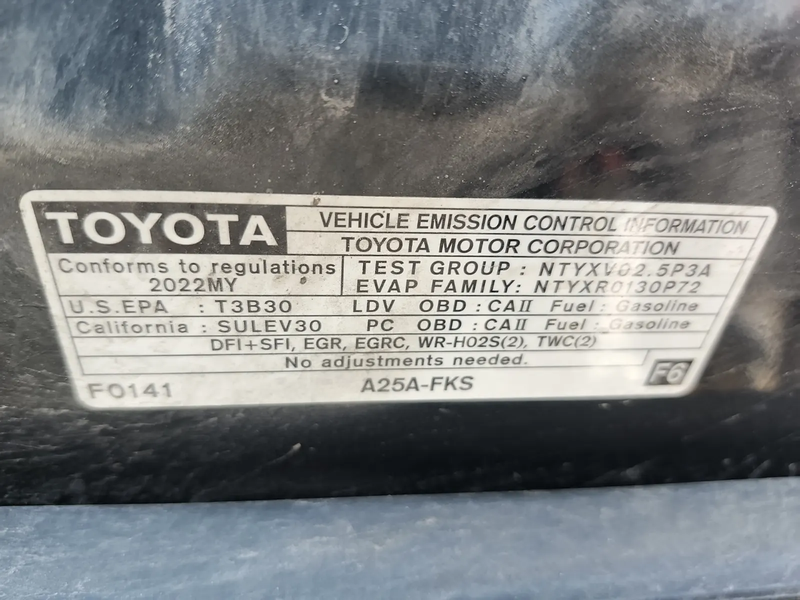 Emission Sticker Photo