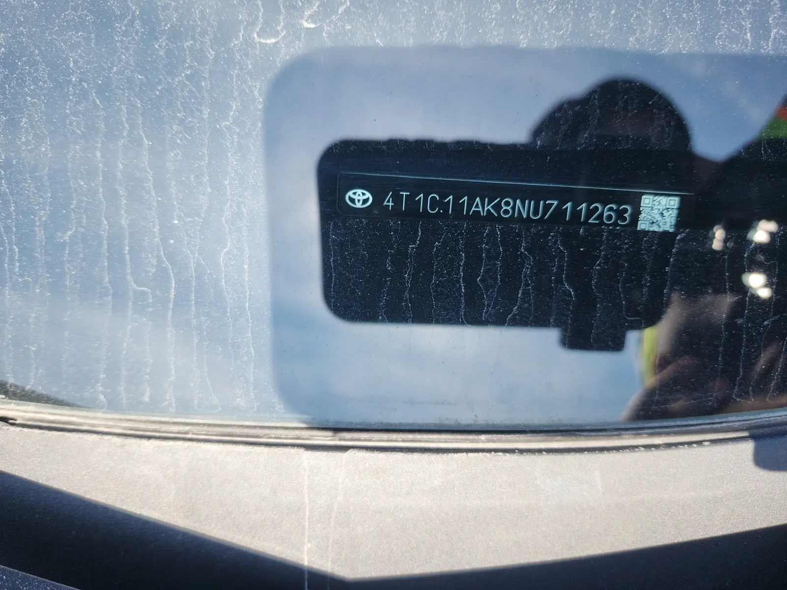 Dash VIN Plate Photo