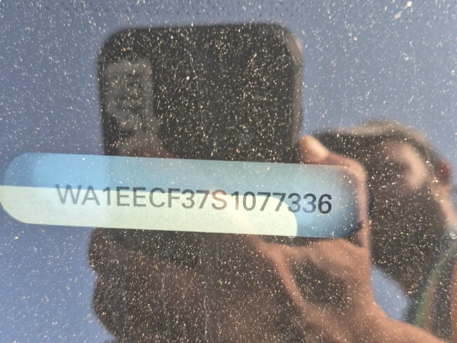 Dash VIN Plate Photo