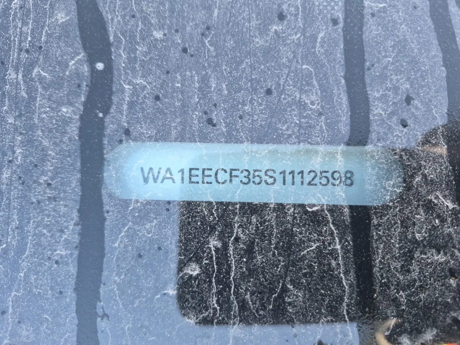 Dash VIN Plate Photo
