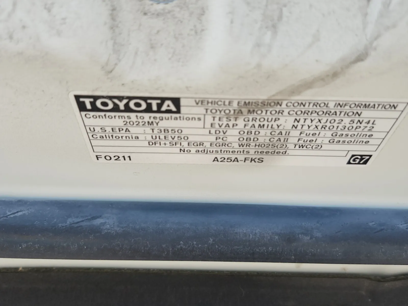Emission Sticker Photo