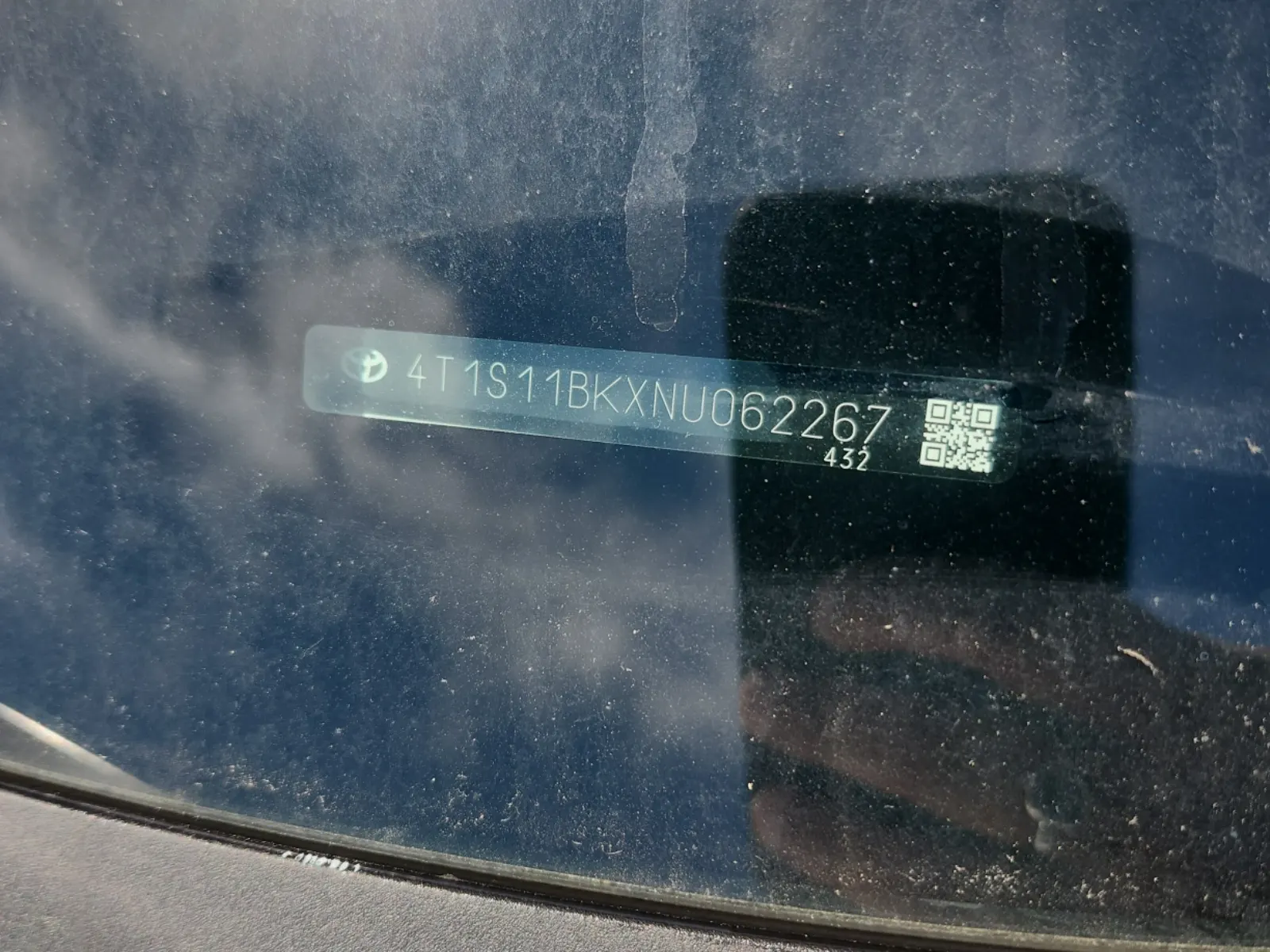 Dash VIN Plate Photo