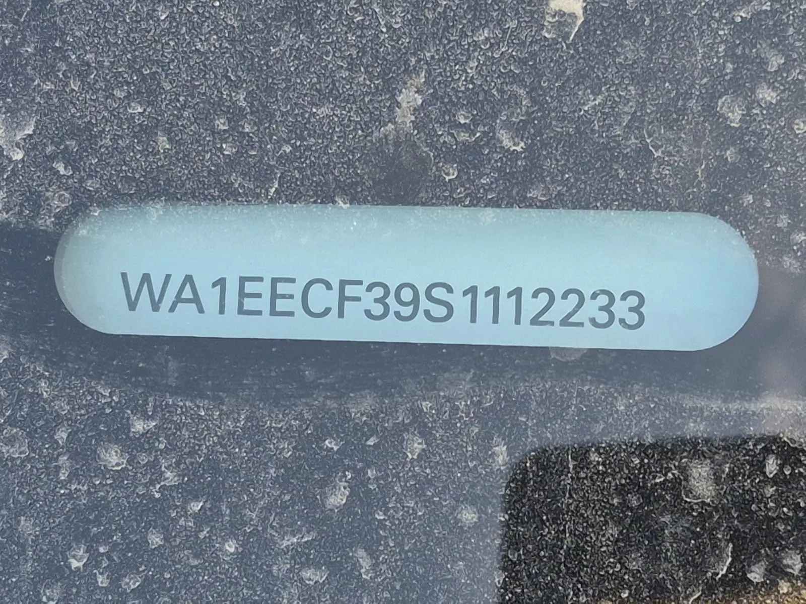 Dash VIN Plate Photo