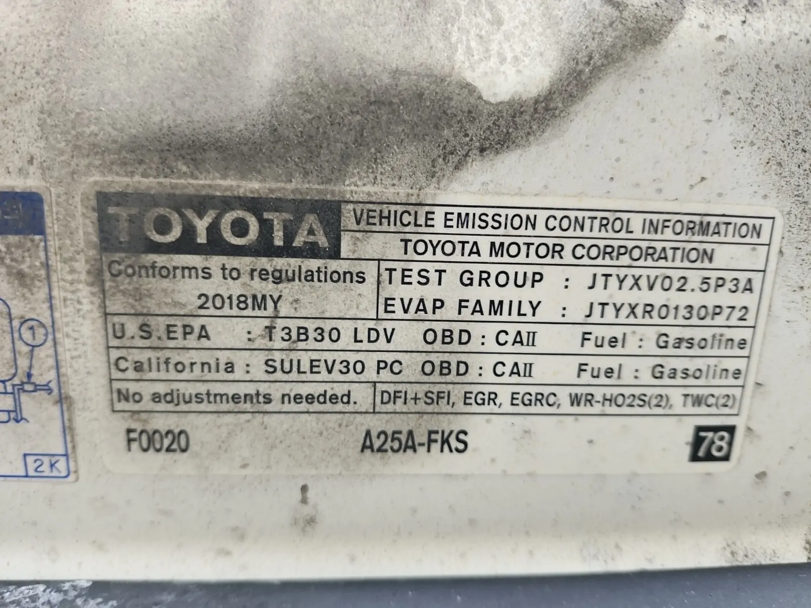 Emission Sticker Photo