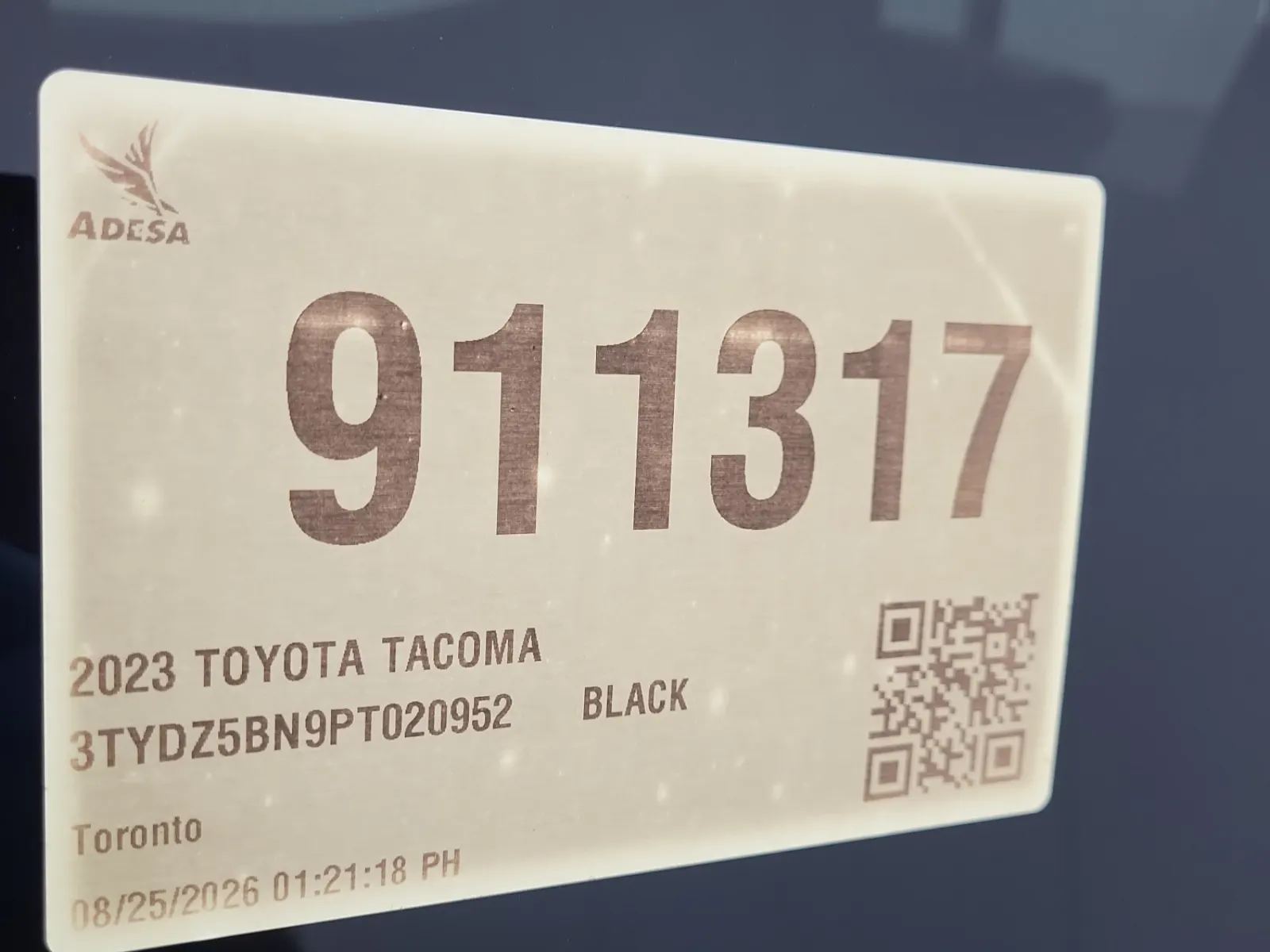 Inventory Label Photo