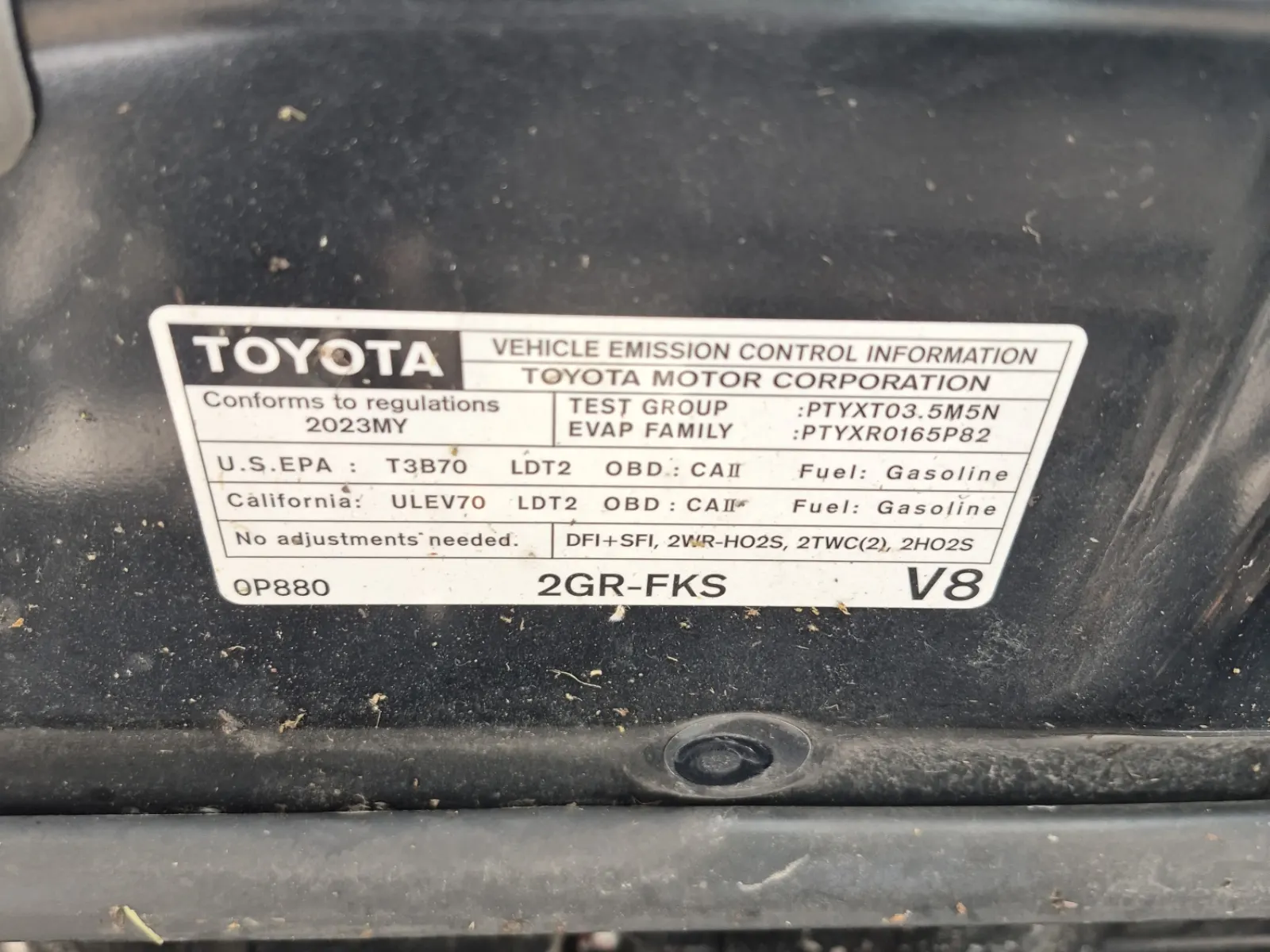 Emission Sticker Photo