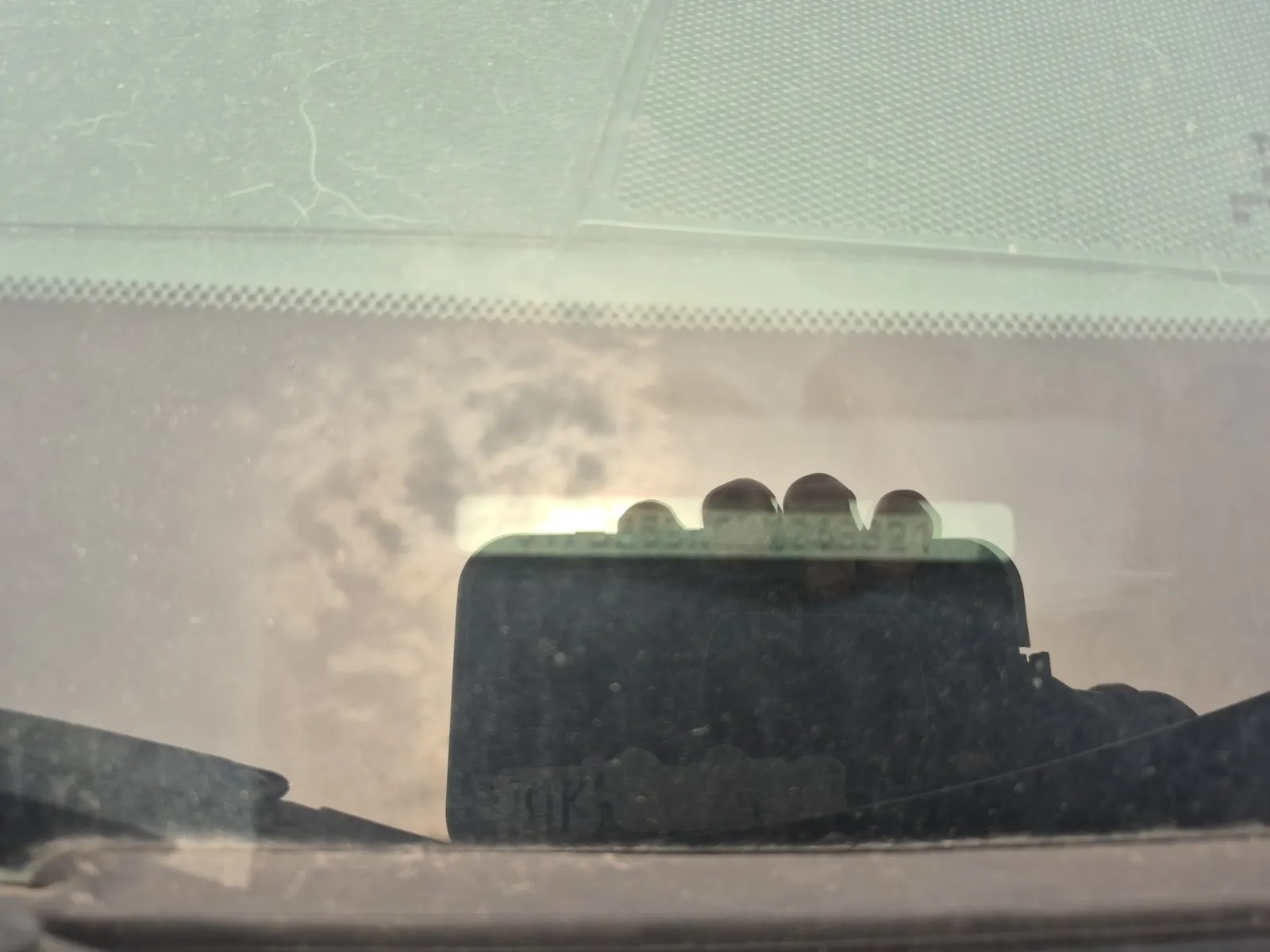 Dash VIN Plate Photo