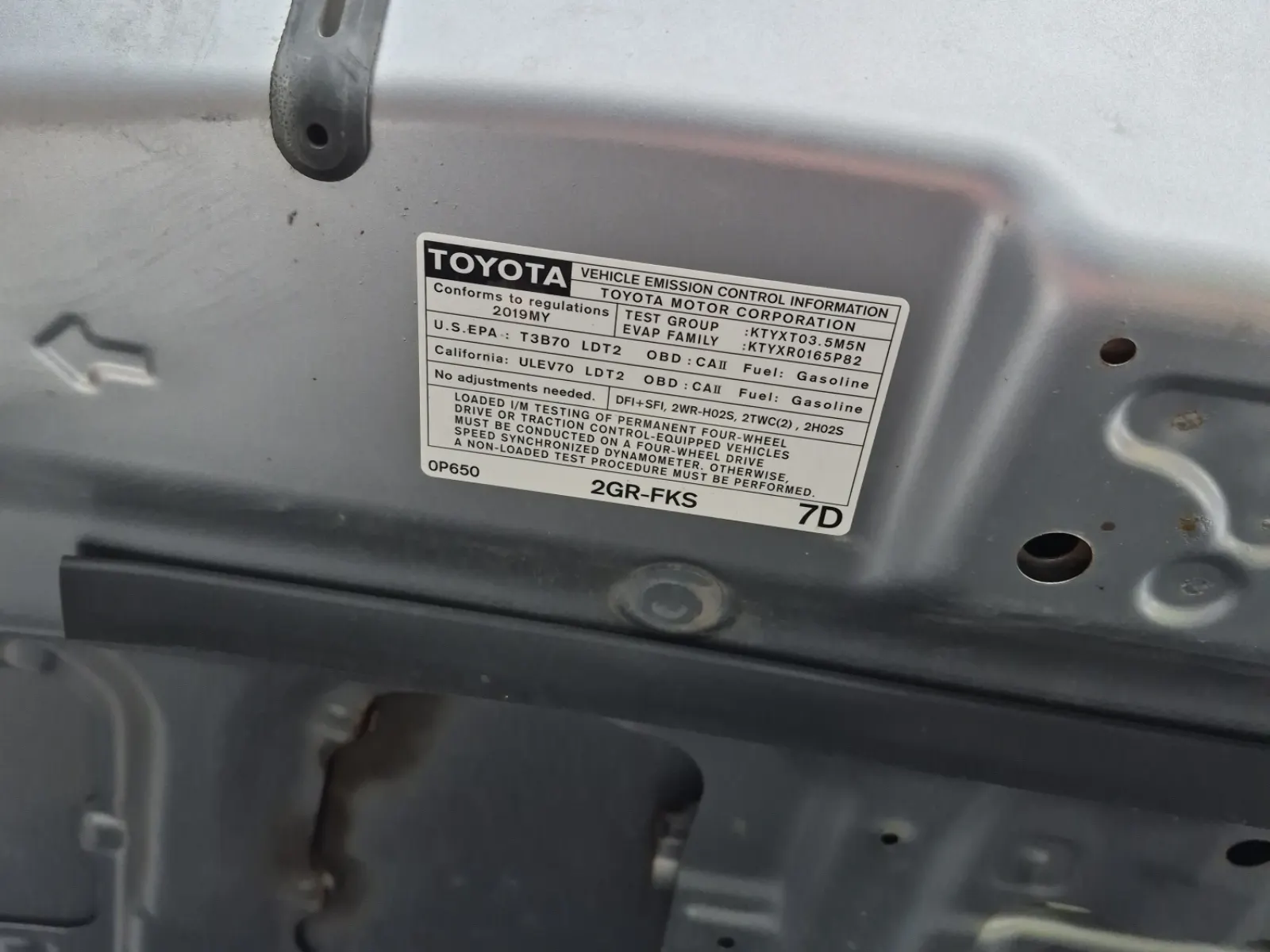 Emission Sticker Photo
