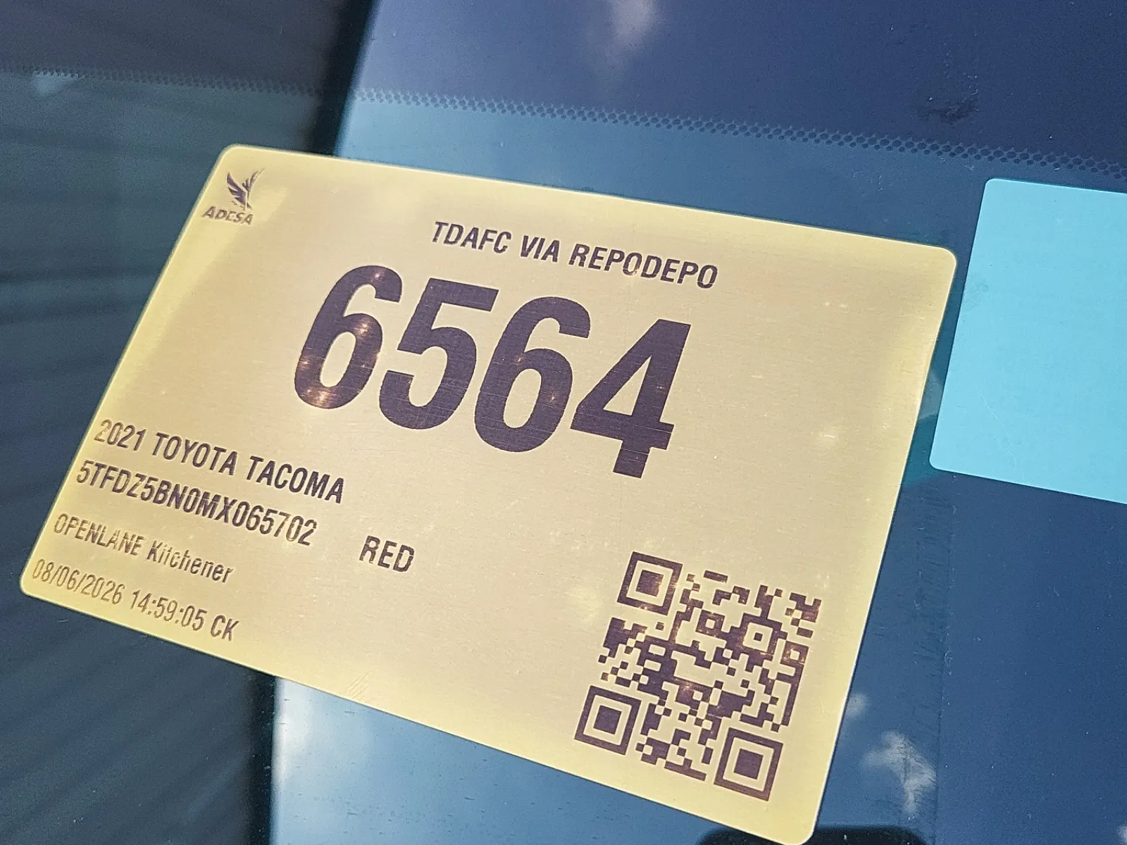 Inventory Label Photo