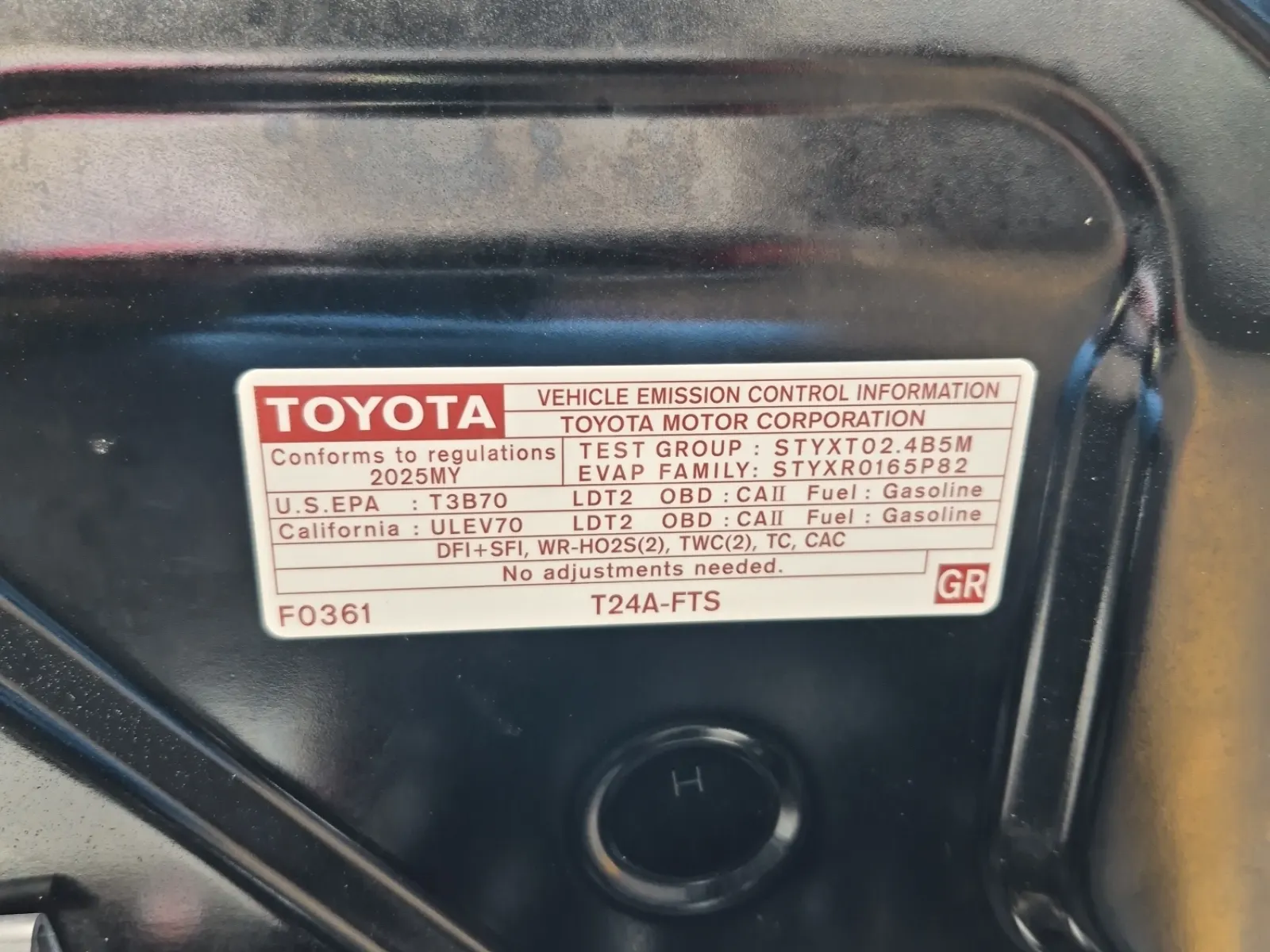 Emission Sticker Photo