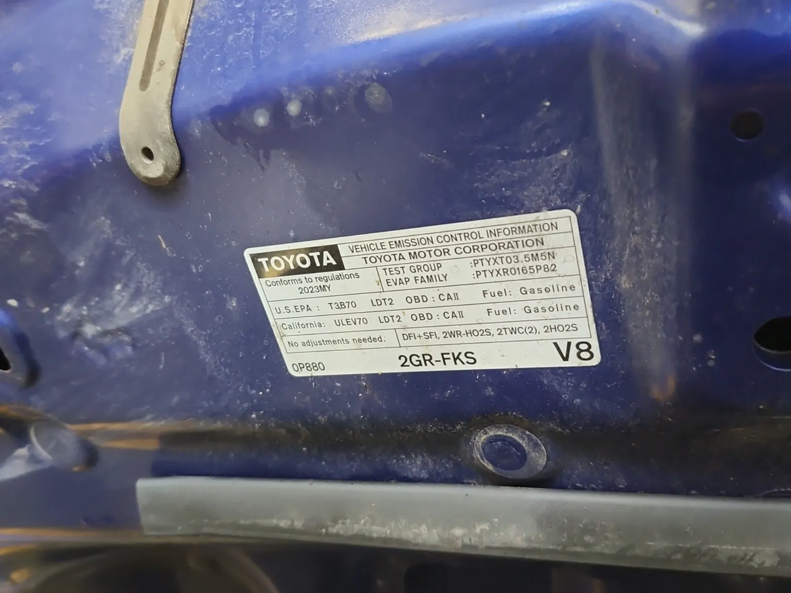 Emission Sticker Photo