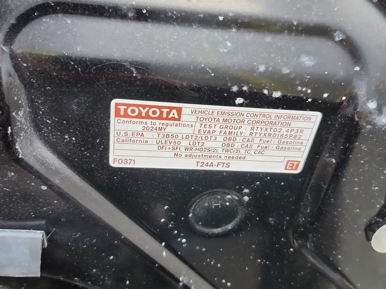 Emission Sticker Photo