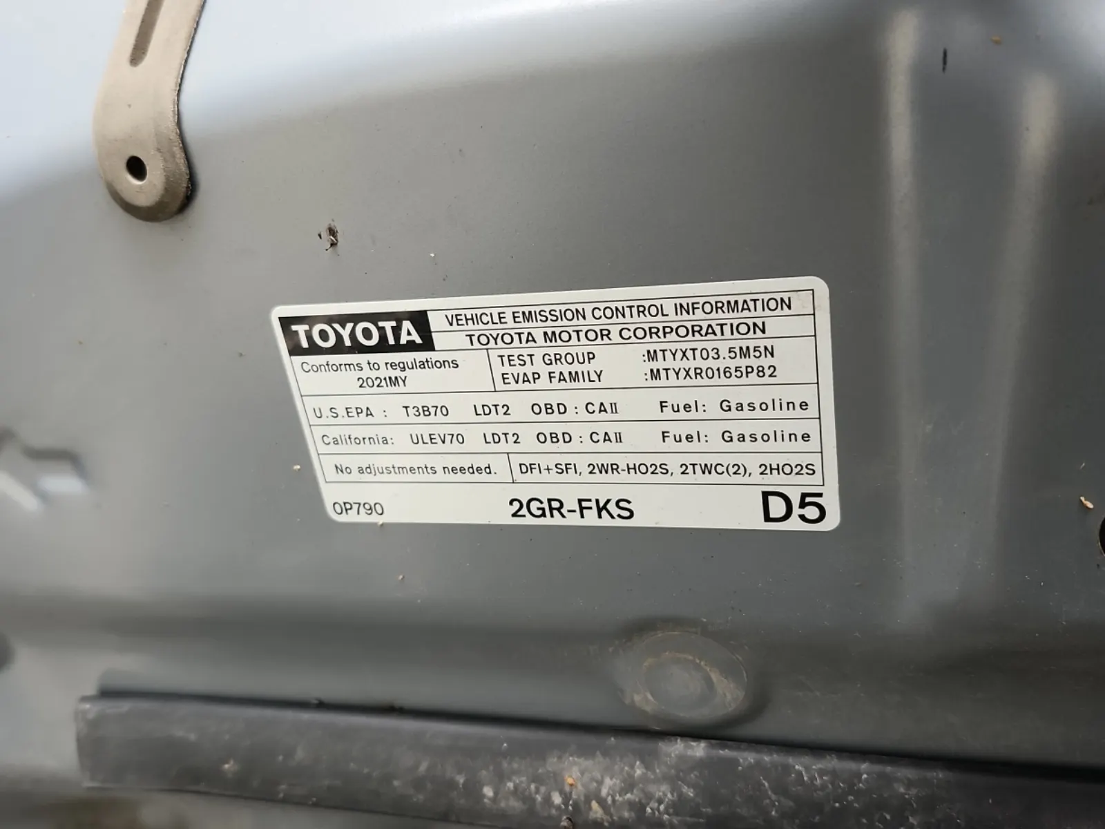 Emission Sticker Photo