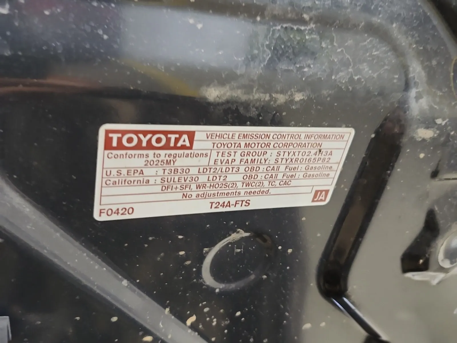 Emission Sticker Photo