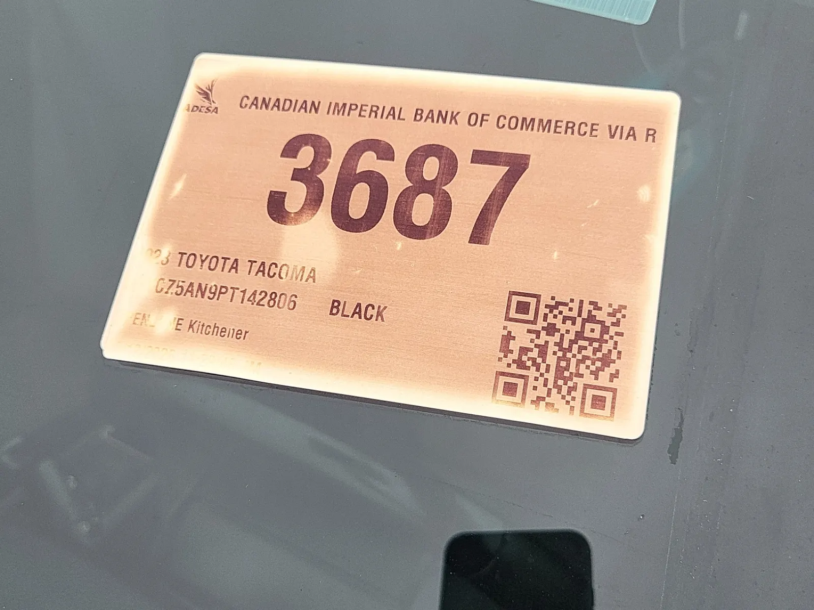 Inventory Label Photo