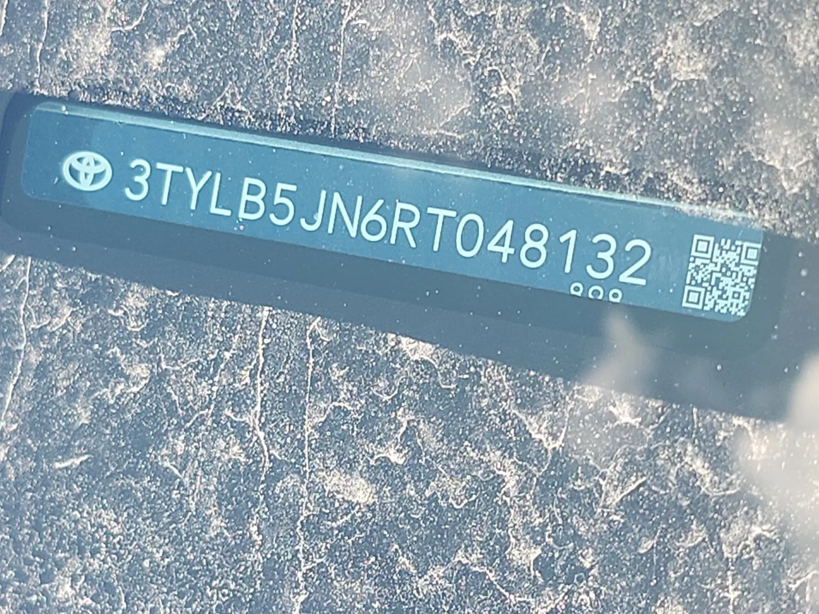Dash VIN Plate Photo