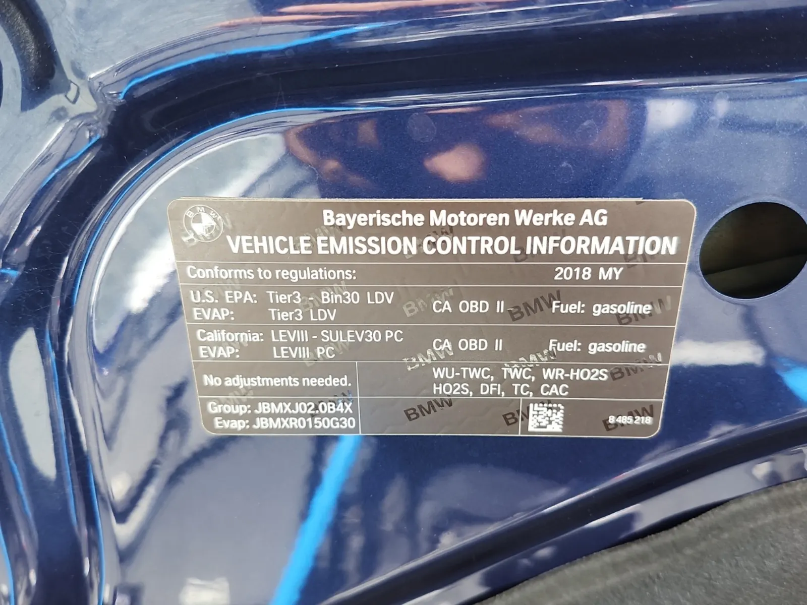 Emission Sticker Photo