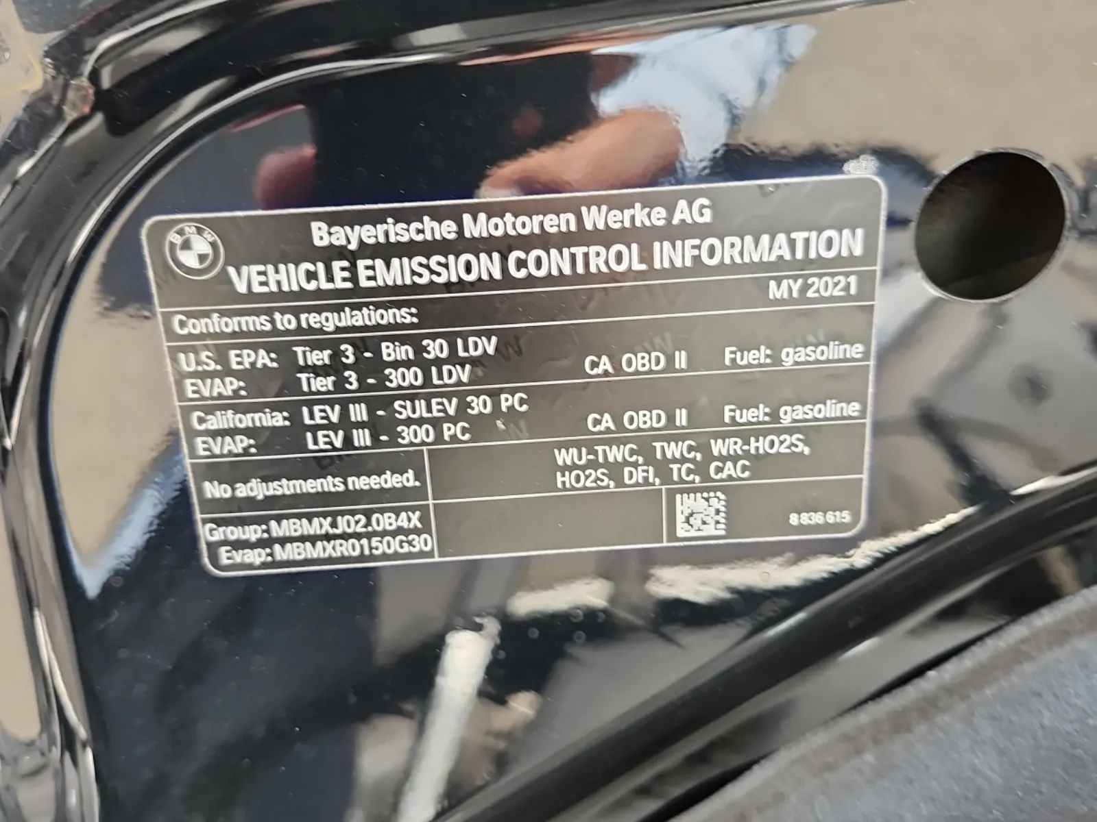 Emission Sticker Photo