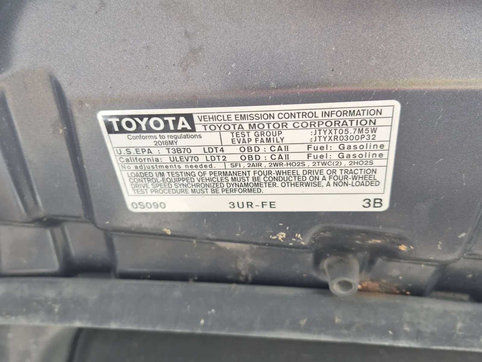 Emission Sticker Photo