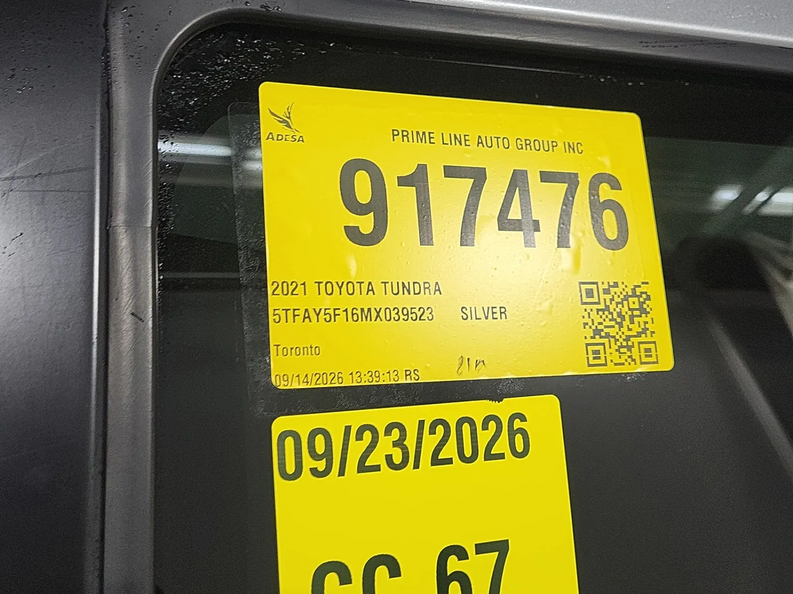 Inventory Label Photo