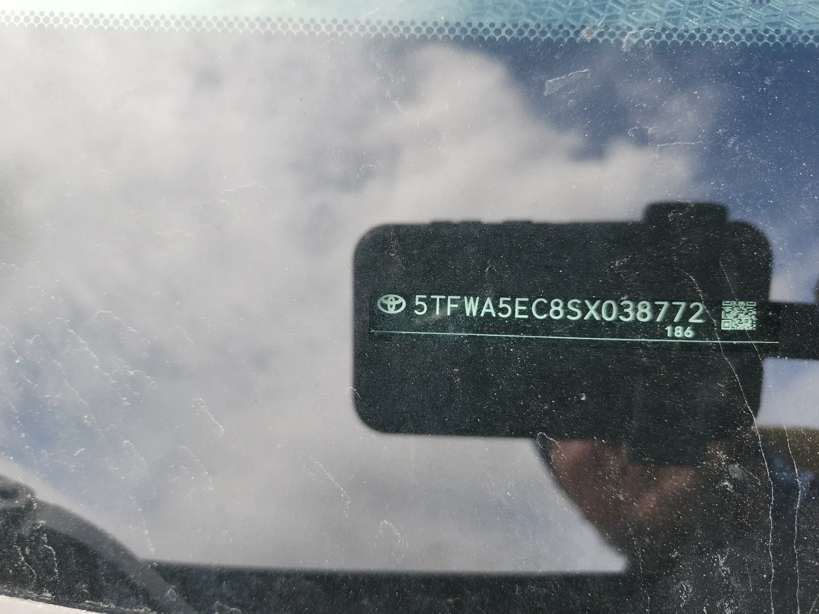 Dash VIN Plate Photo