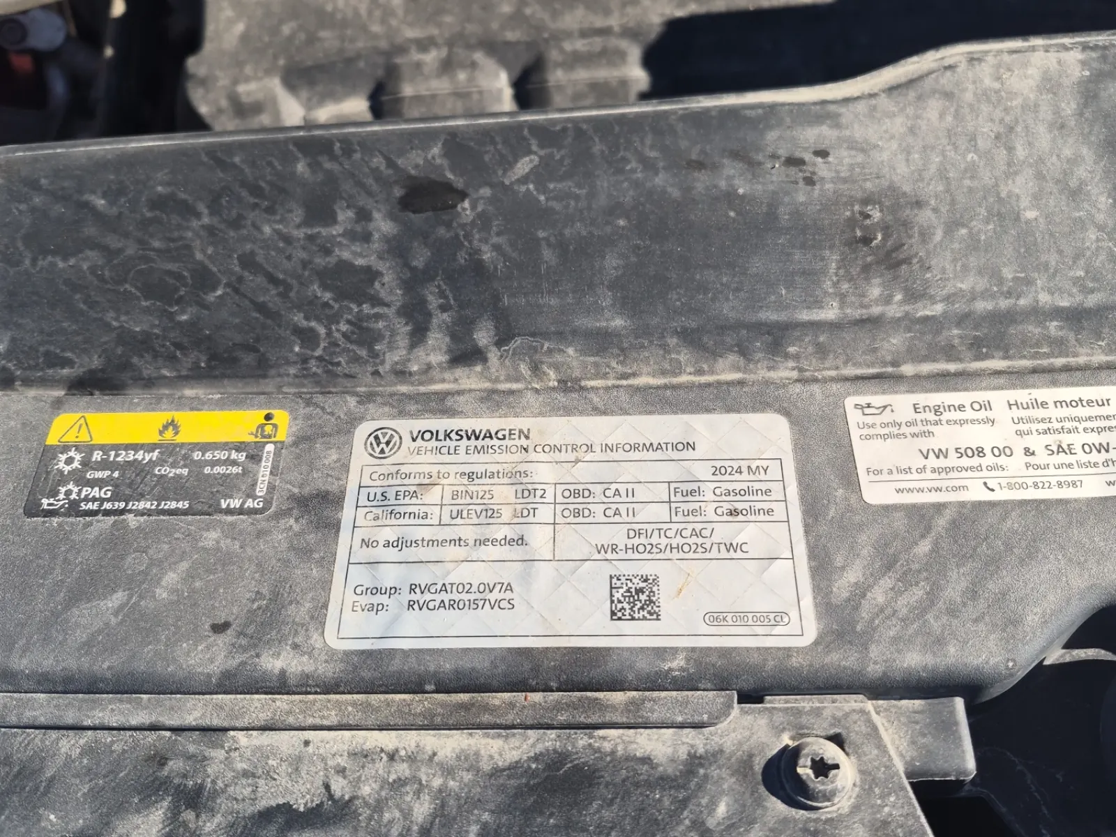 Emission Sticker Photo