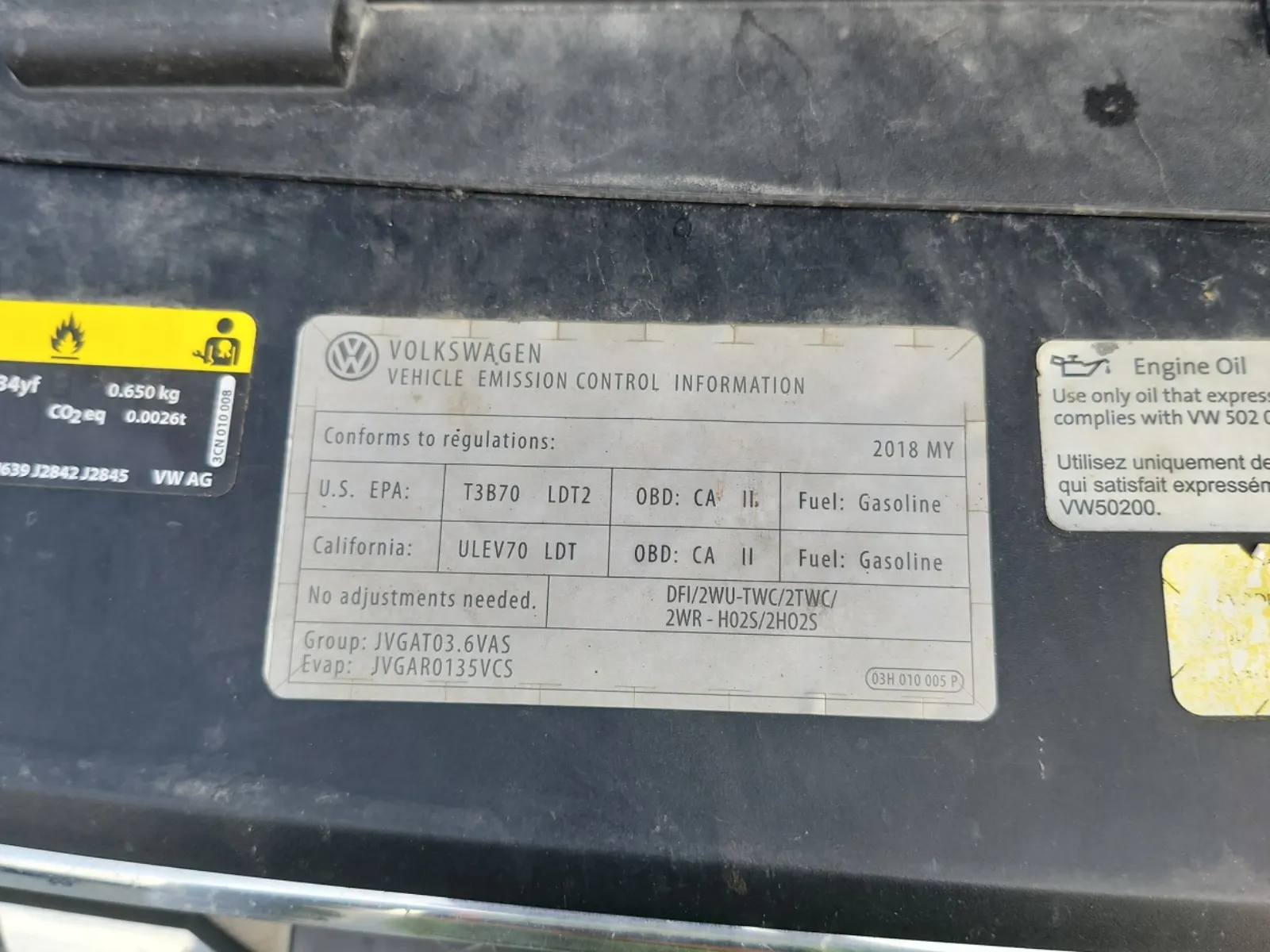 Emission Sticker Photo
