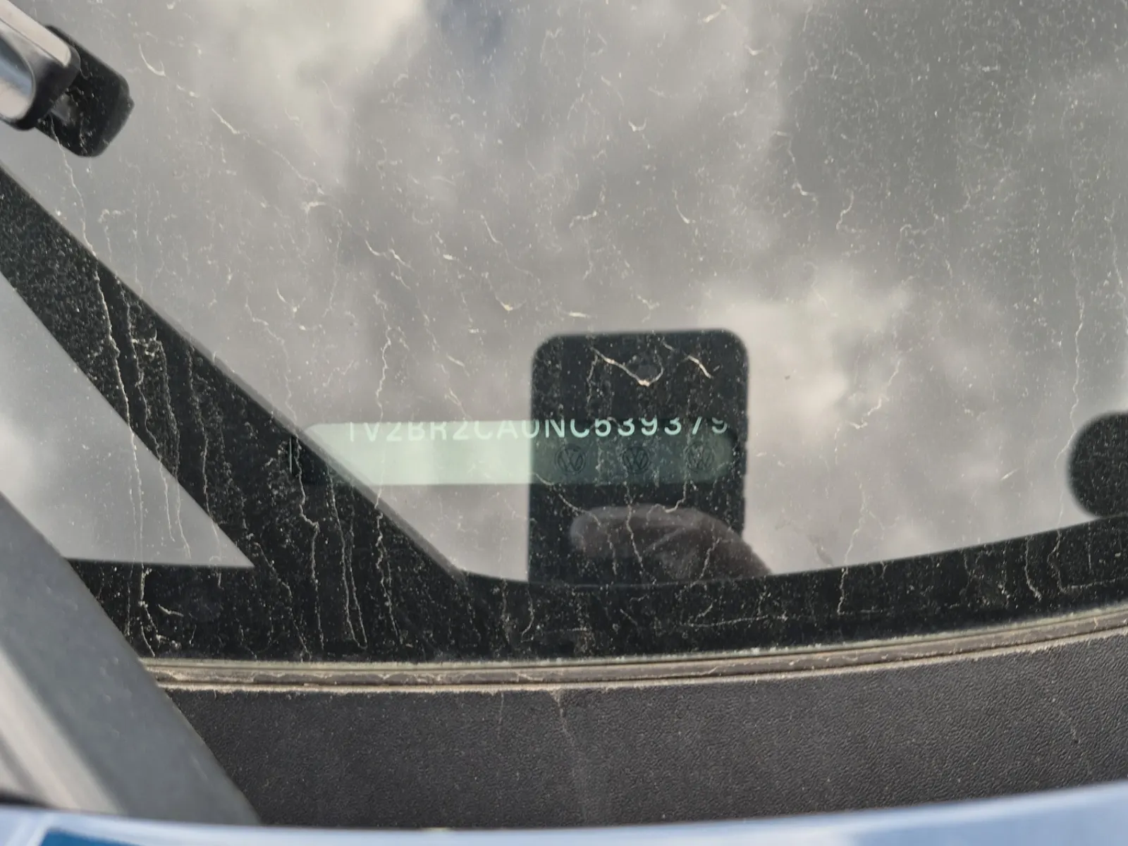 Dash VIN Plate Photo