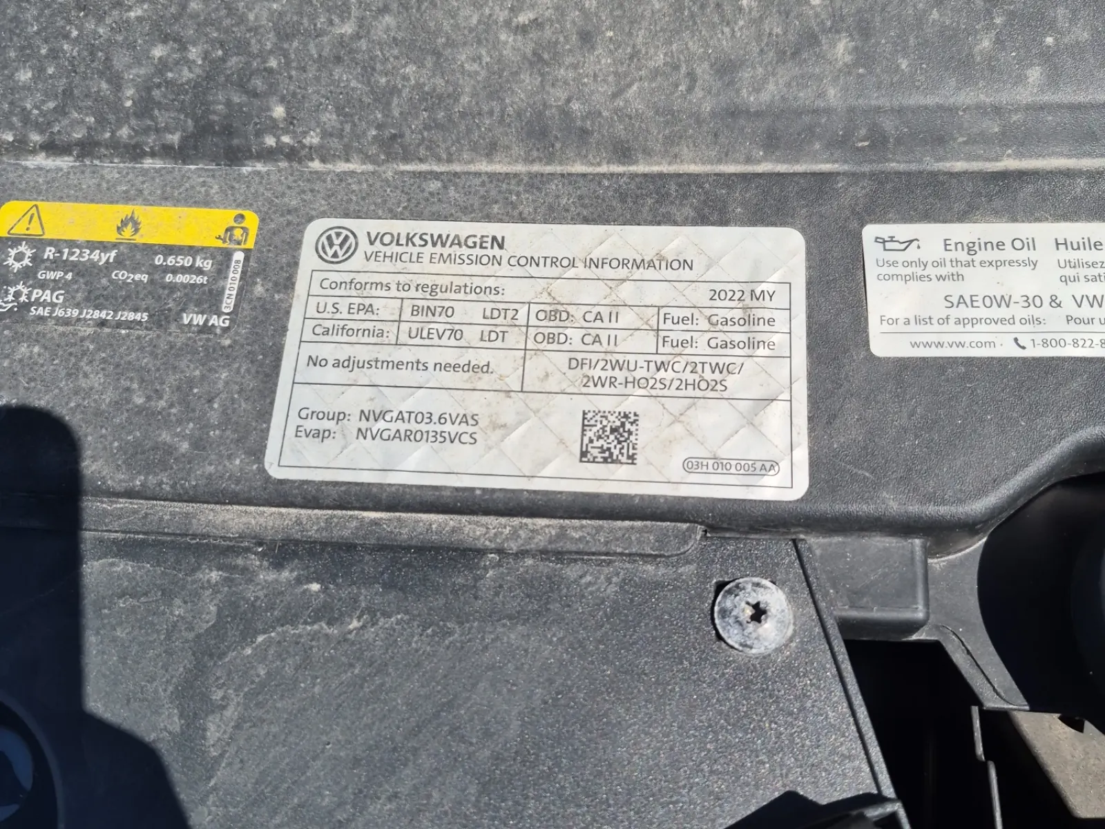 Emission Sticker Photo