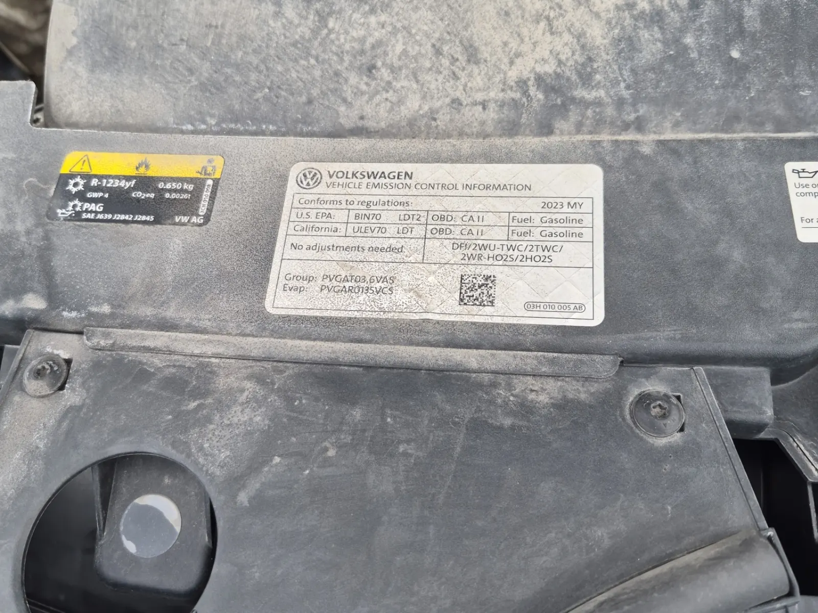 Emission Sticker Photo