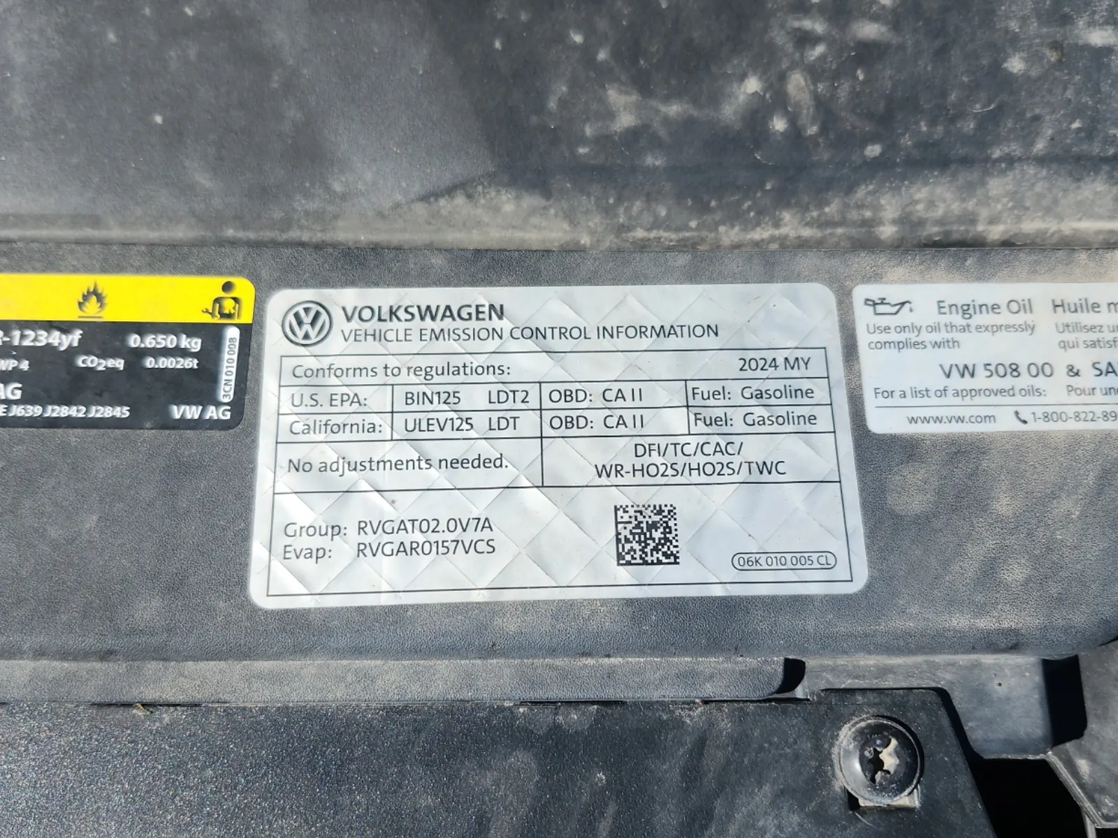 Emission Sticker Photo