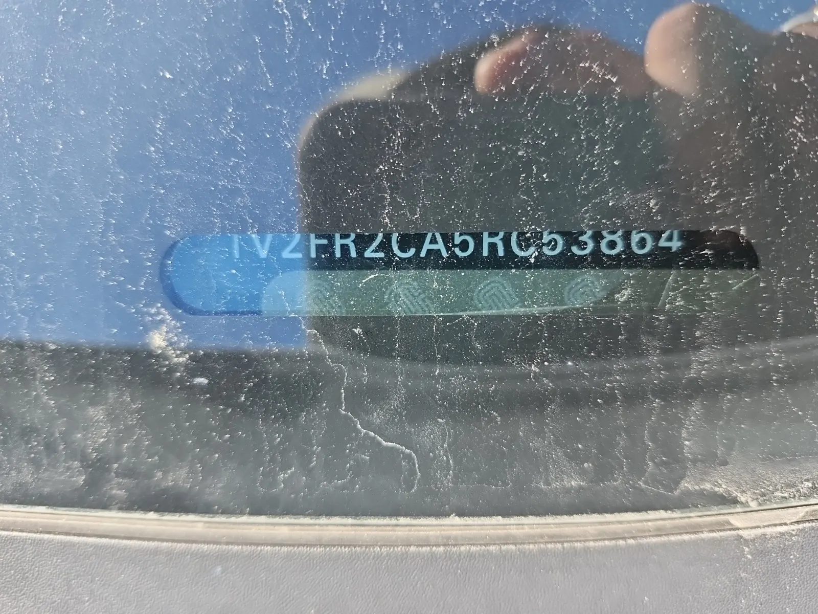 Dash VIN Plate Photo