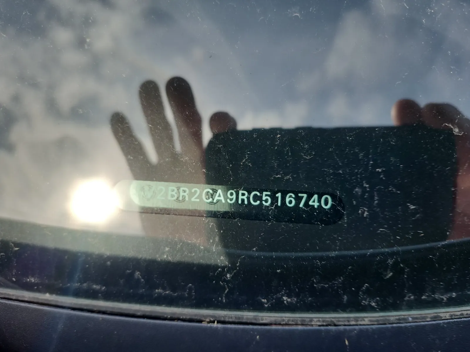 Dash VIN Plate Photo