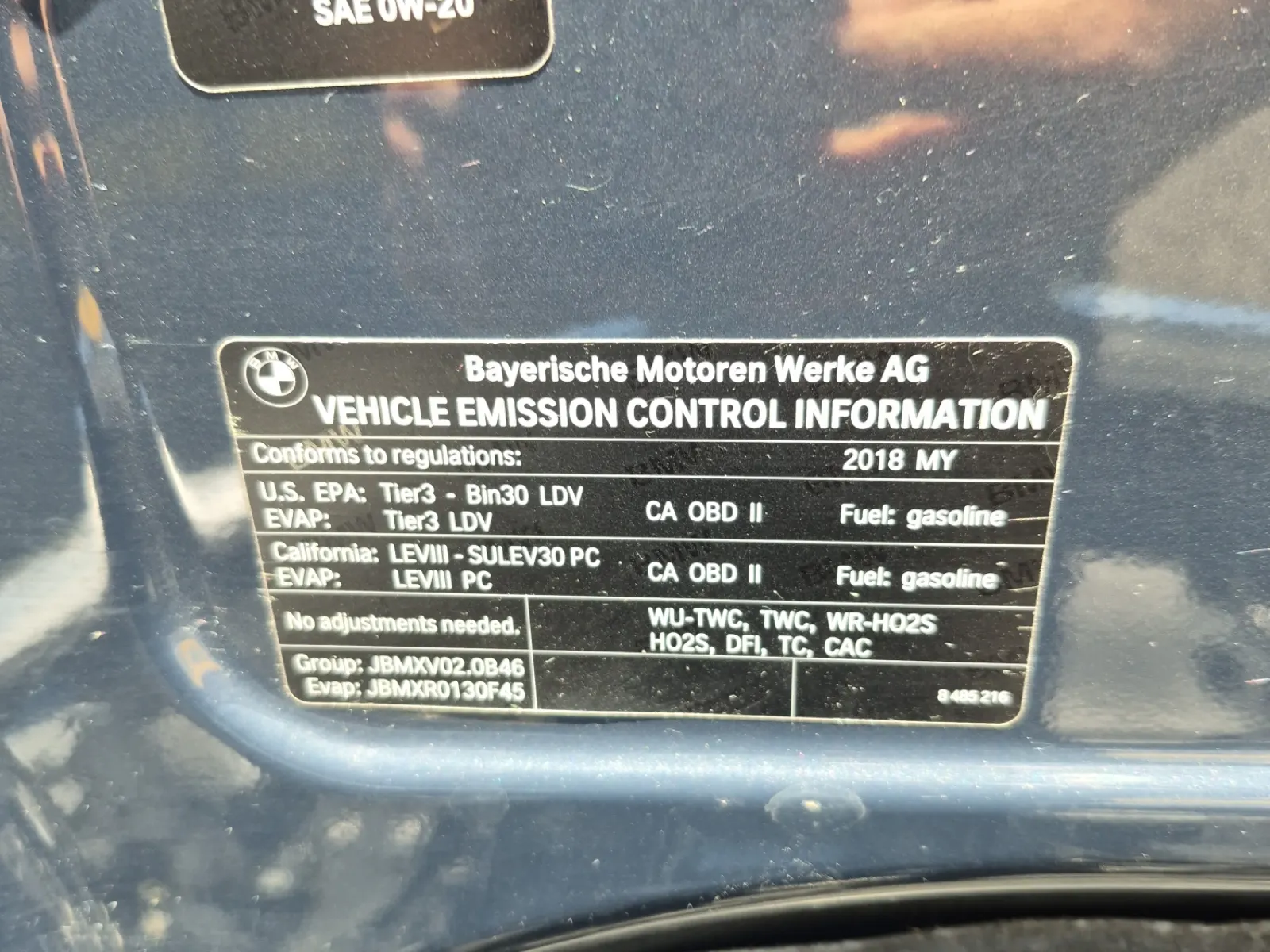 Emission Sticker Photo