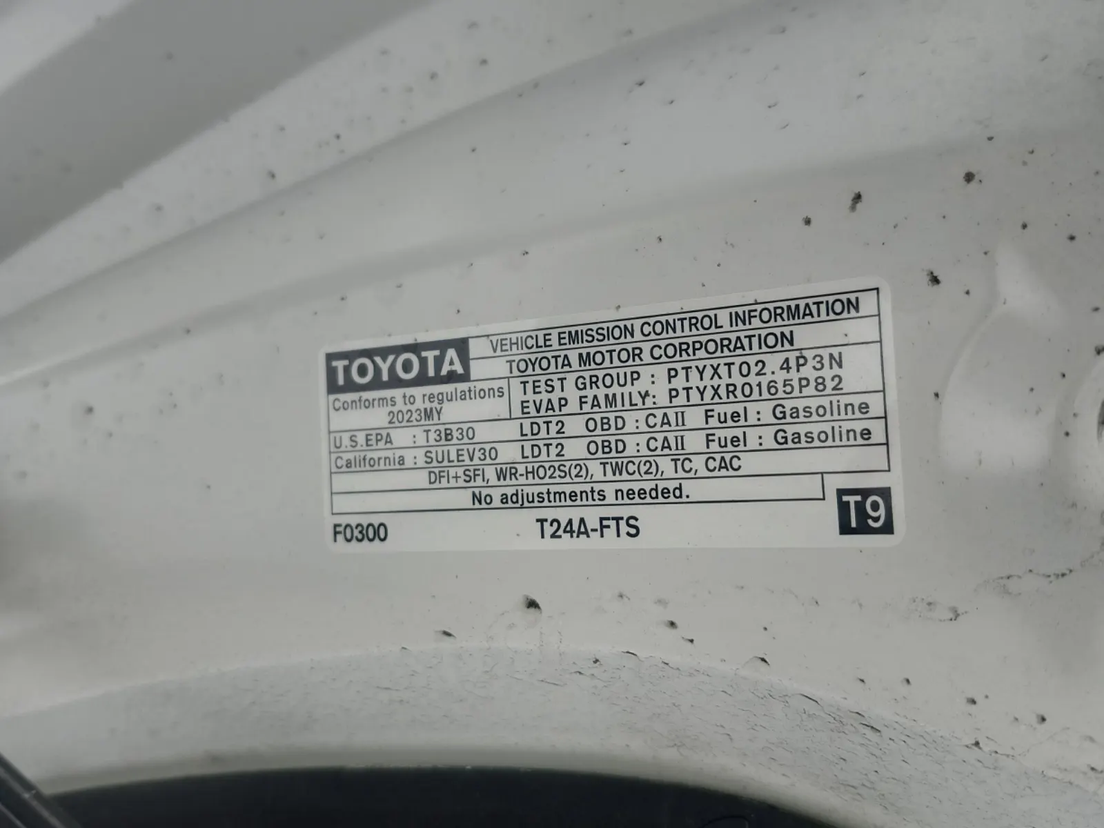 Emission Sticker Photo