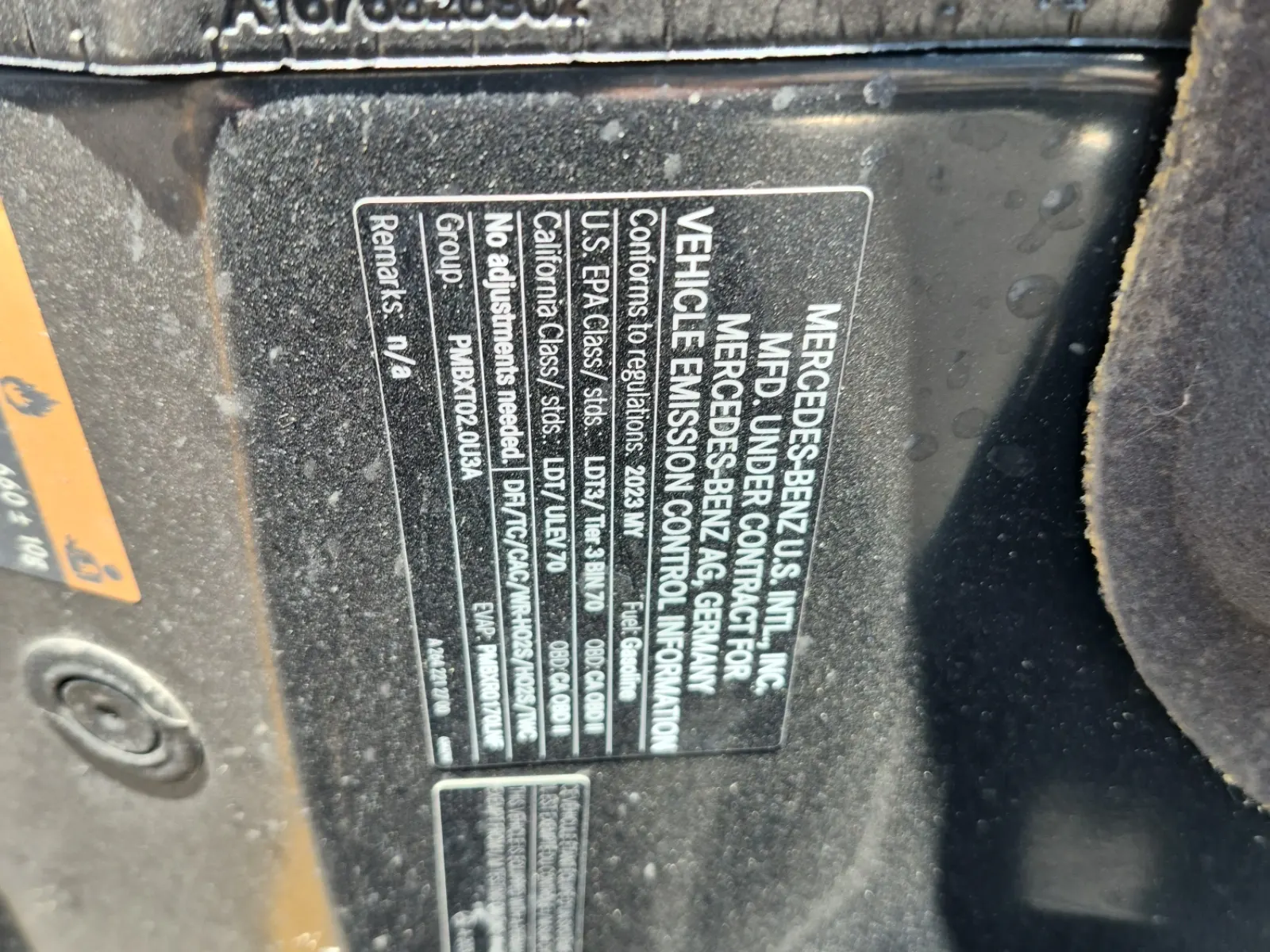 Emission Sticker Photo