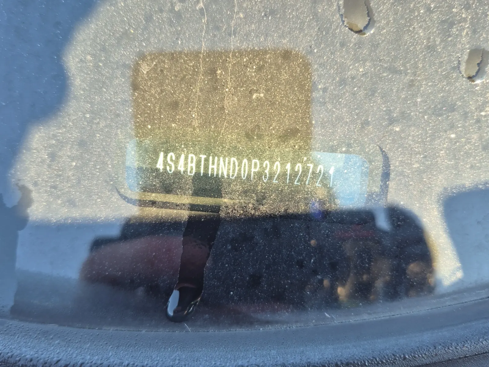 Dash VIN Plate Photo