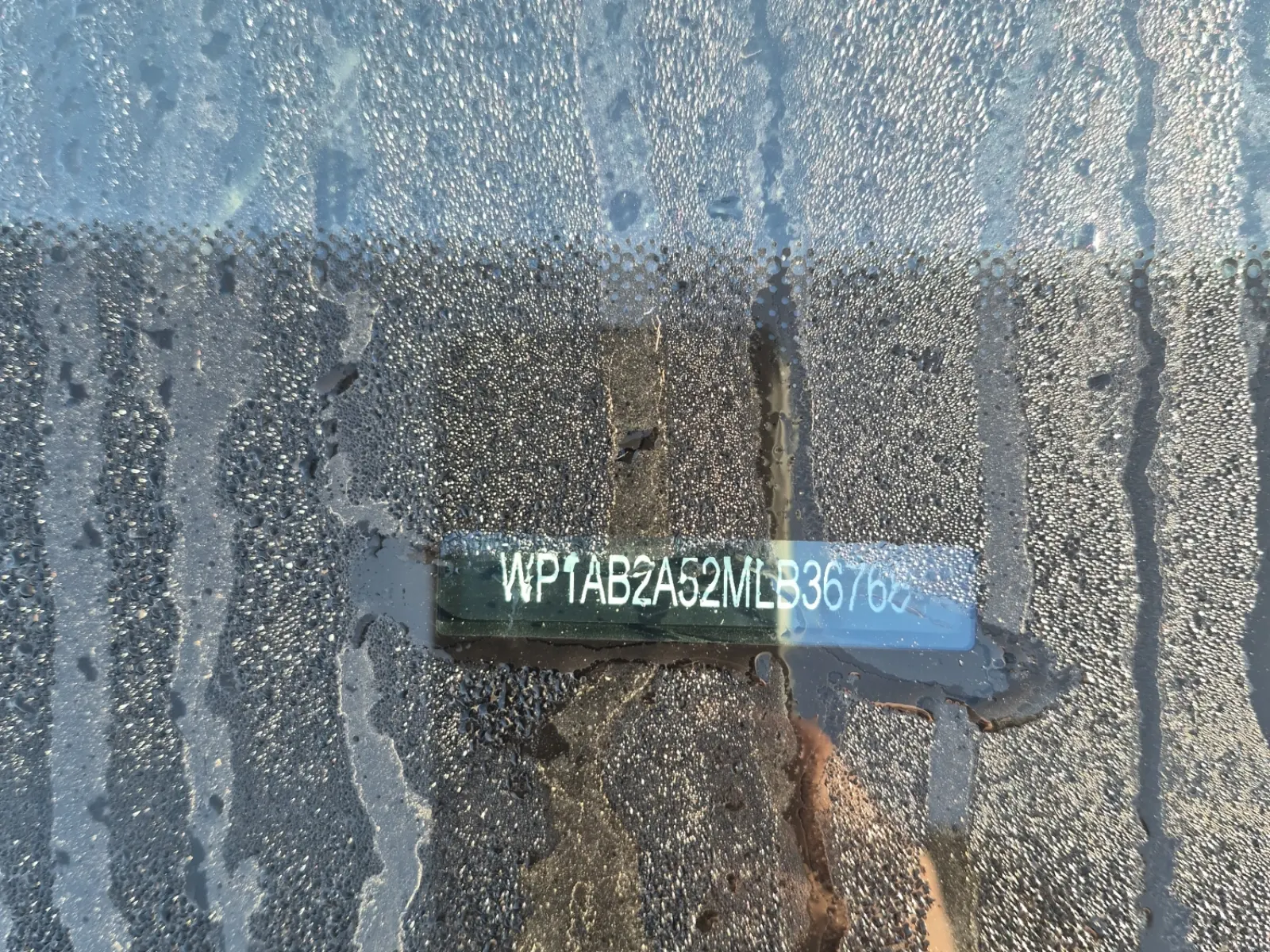 Dash VIN Plate Photo