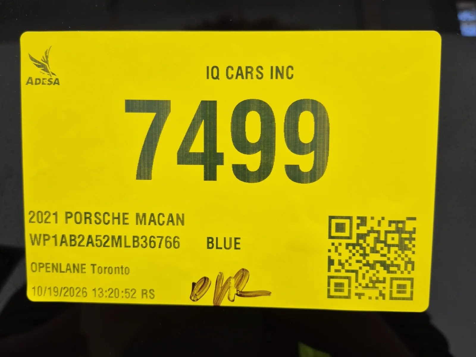 Inventory Label Photo